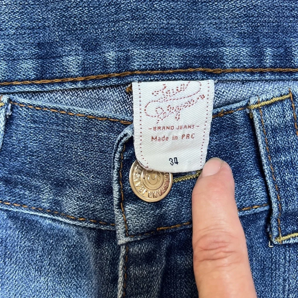True Religion Blue Relaxed Jeans